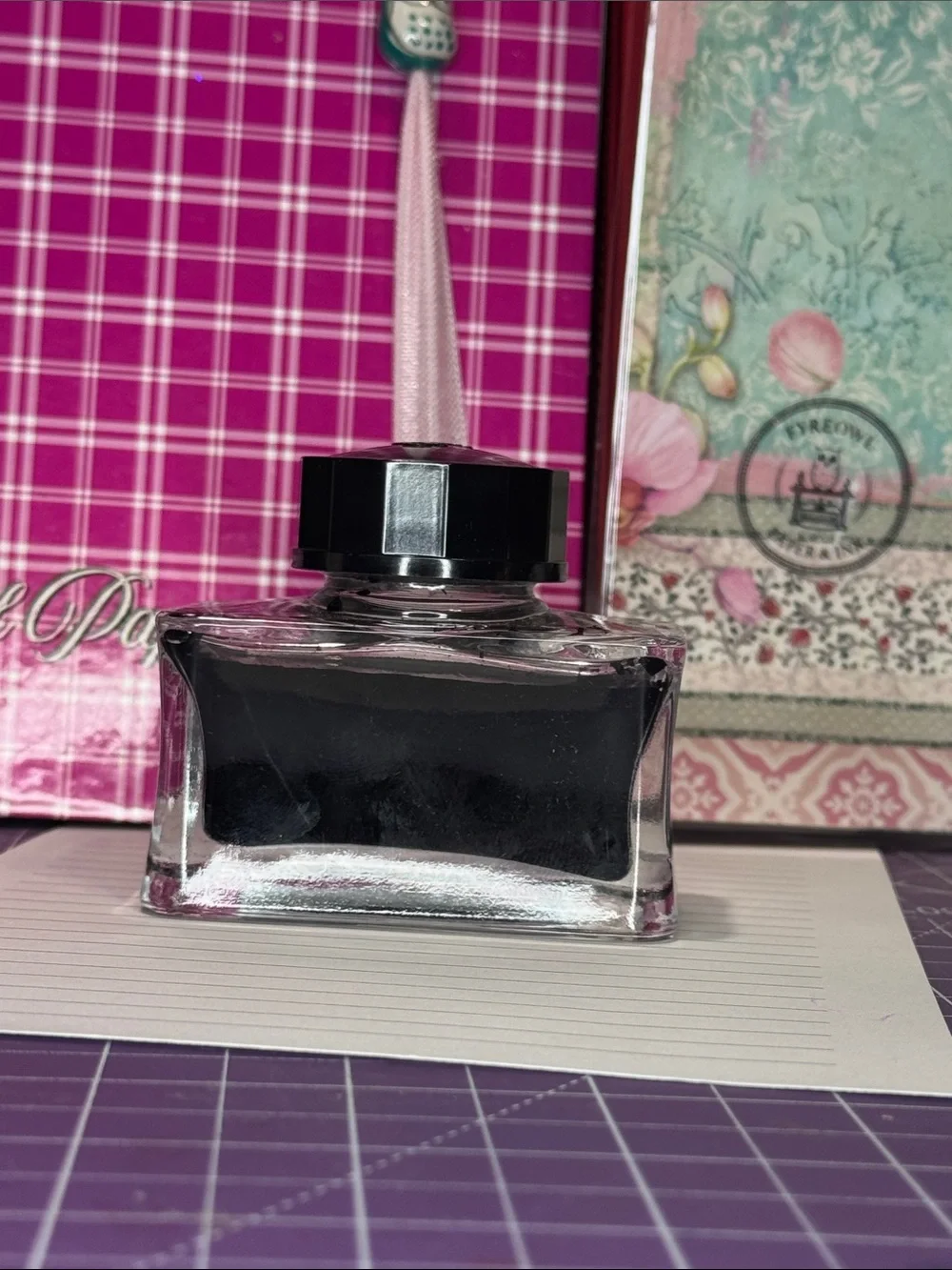 Wordsworth & Black Fountain Pen Ink-Mysterious Black - 50ml Bottle